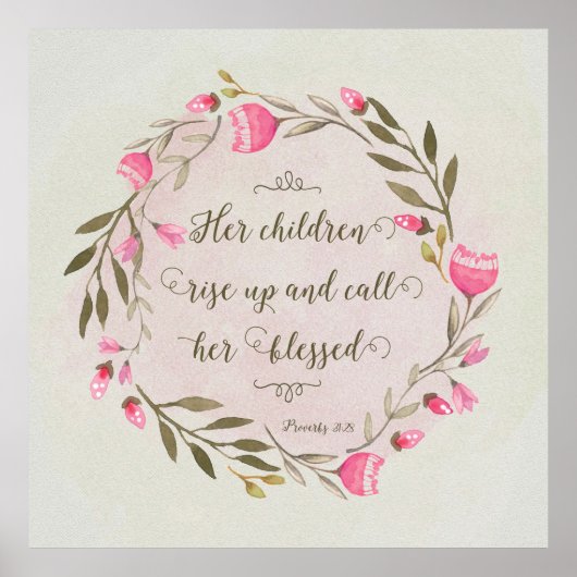 Haar kinderen staan op en noemen haar ontdaan poster (Voorkant)