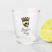 Haar King Skull met Gold Crown Shot Glas (Voorkant)