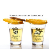 Haar King Skull met Gold Crown Shot Glas