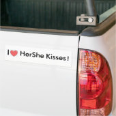 Haar Kisses Bumpersticker (Op Truck)