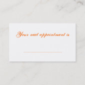 Haar knippen afsprakenkaartje (Achterkant)