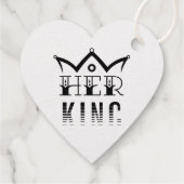 Haar Koning Bedankjes Labels (Achterkant)