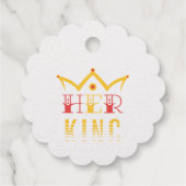 Haar koning bedankjes labels (Achterkant)