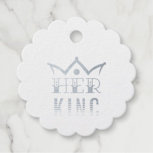 Haar koning bedankjes labels (Voorkant)