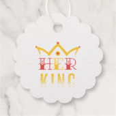 Haar koning bedankjes labels (Achterkant)