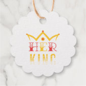 Haar koning bedankjes labels (Achterkant)