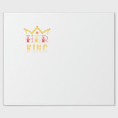 Haar koning cadeaupapier (Vlak)
