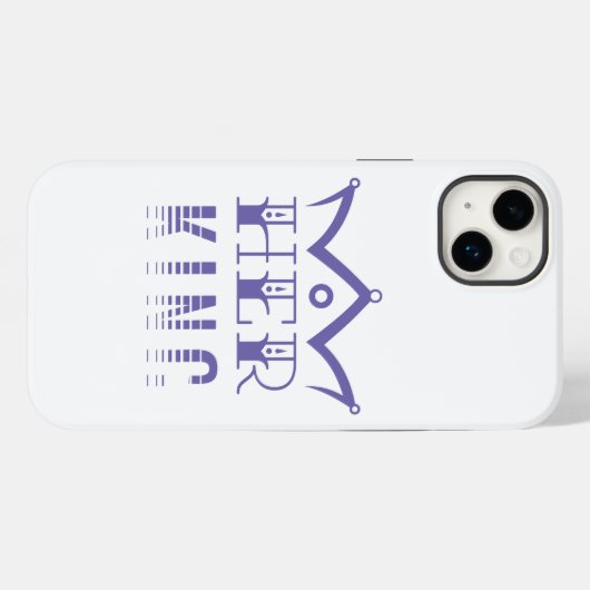 Haar koning Case-Mate iPhone case (Achterkant (horizontaal))
