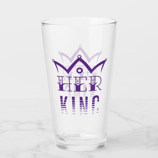 Haar koning glas (Achterkant)