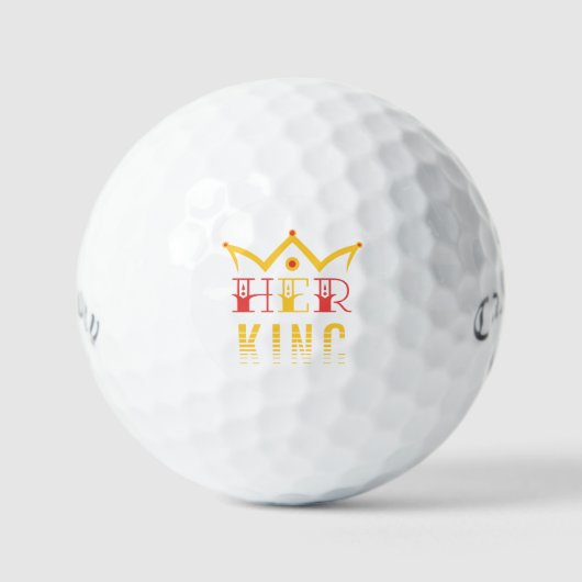 Haar koning golfballen (Voorkant)