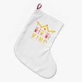 Haar koning grote kerstsok (Voorkant (Hangend))