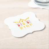 Haar koning kartonnen onderzetters (Gekanteld)