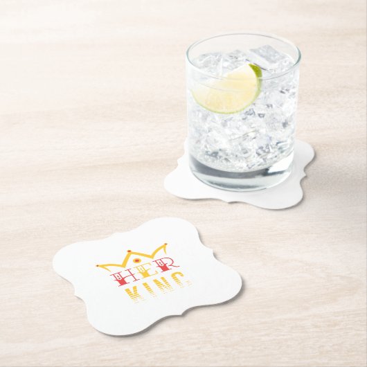 Haar koning kartonnen onderzetters (Insitu)