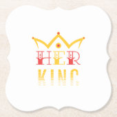 Haar koning kartonnen onderzetters (Voorkant)