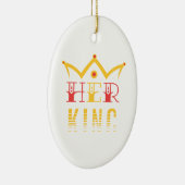 Haar koning keramisch ornament (Rechts)