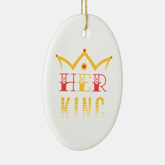 Haar koning keramisch ornament (Rechts)