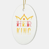 Haar koning keramisch ornament (Links)