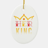 Haar koning keramisch ornament (Voorkant)