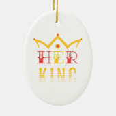 Haar koning keramisch ornament (Achterkant)