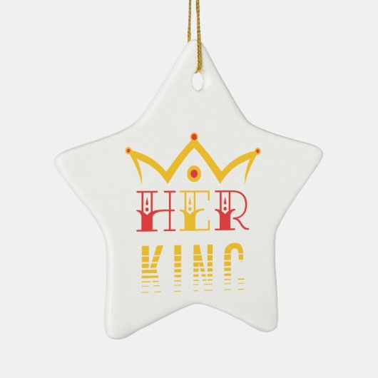 Haar koning keramisch ornament (Rechts)