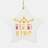 Haar koning keramisch ornament (Voorkant)