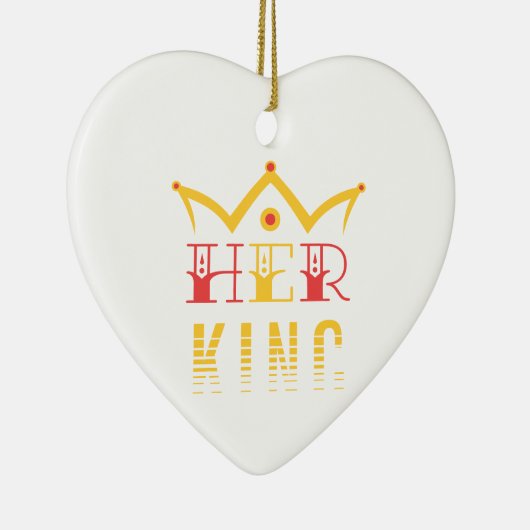 Haar koning keramisch ornament (Rechts)