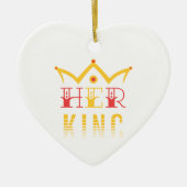 Haar koning keramisch ornament (Voorkant)