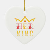 Haar koning keramisch ornament (Achterkant)