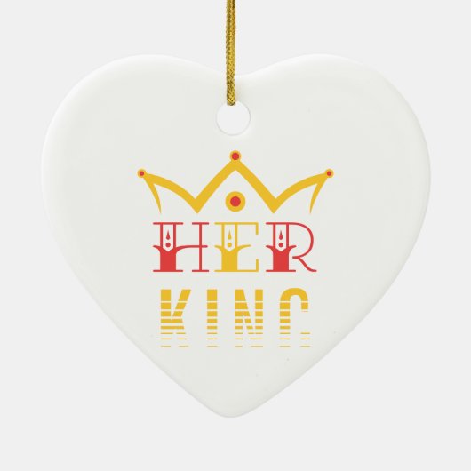 Haar koning keramisch ornament (Achterkant)