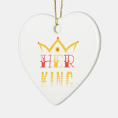 Haar koning keramisch ornament (Links)