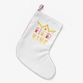 Haar koning kleine kerstsok (Voorkant (Hangend))