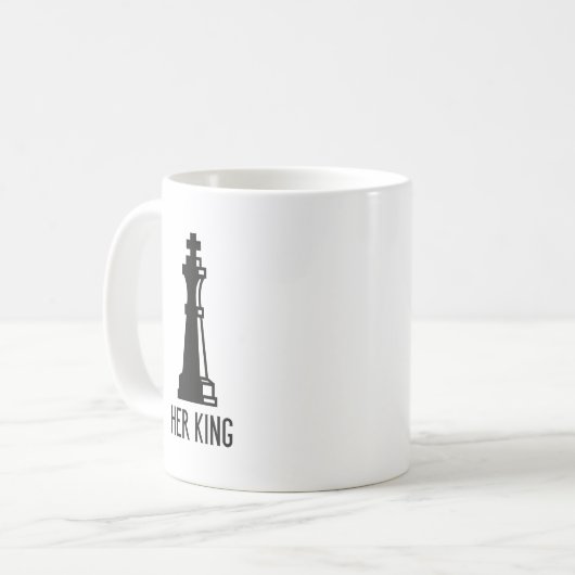 Haar koning koffiemok (Voorkant links)