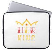 Haar koning laptop sleeve (Voorkant)