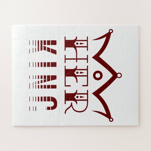 Haar koning legpuzzel (Horizontaal)