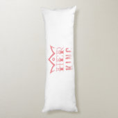 Haar koning lichaamskussen (Achterkant (Verticaal))