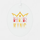 Haar koning metalen ornament (Voorkant)