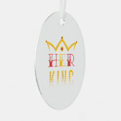 Haar koning metalen ornament (Voorkant Rechts)