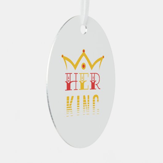 Haar koning metalen ornament (Voorkant Rechts)