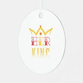 Haar koning metalen ornament (Voorkant links)