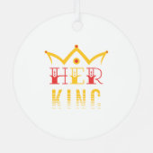 Haar koning metalen ornament (Achterkant)