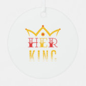 Haar koning metalen ornament (Voorkant)