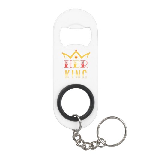 Haar koning mini flessenopener (Achterkant)