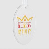 Haar koning ornament (voorkant)