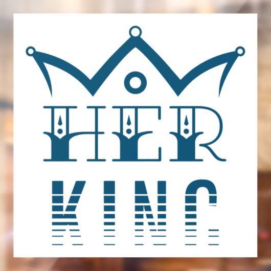 Haar koning raamsticker (Vel 2)