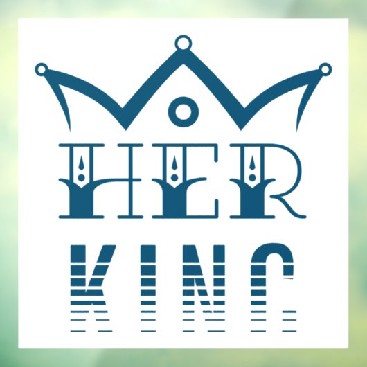 Haar koning raamsticker (Vel 3)