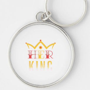 Haar koning sleutelhanger