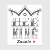 Haar koning sticker (Vel)