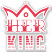 Haar koning sticker (Voorkant)