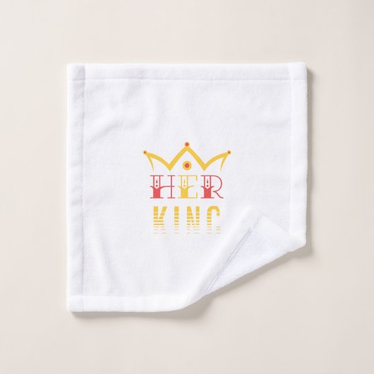 Haar koning washandje (Wasdoekje)