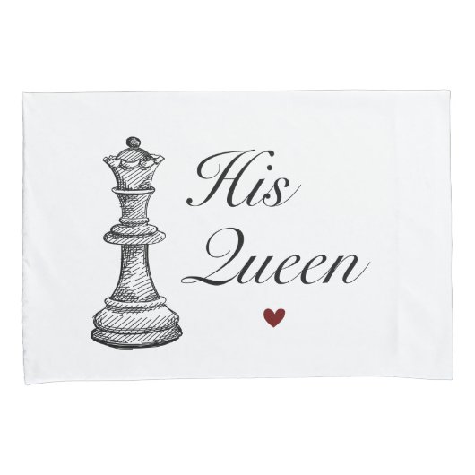 Haar Koning Zijn koningin Chess Romantic Love Coup Kussensloop (Voorkant-Rechts)